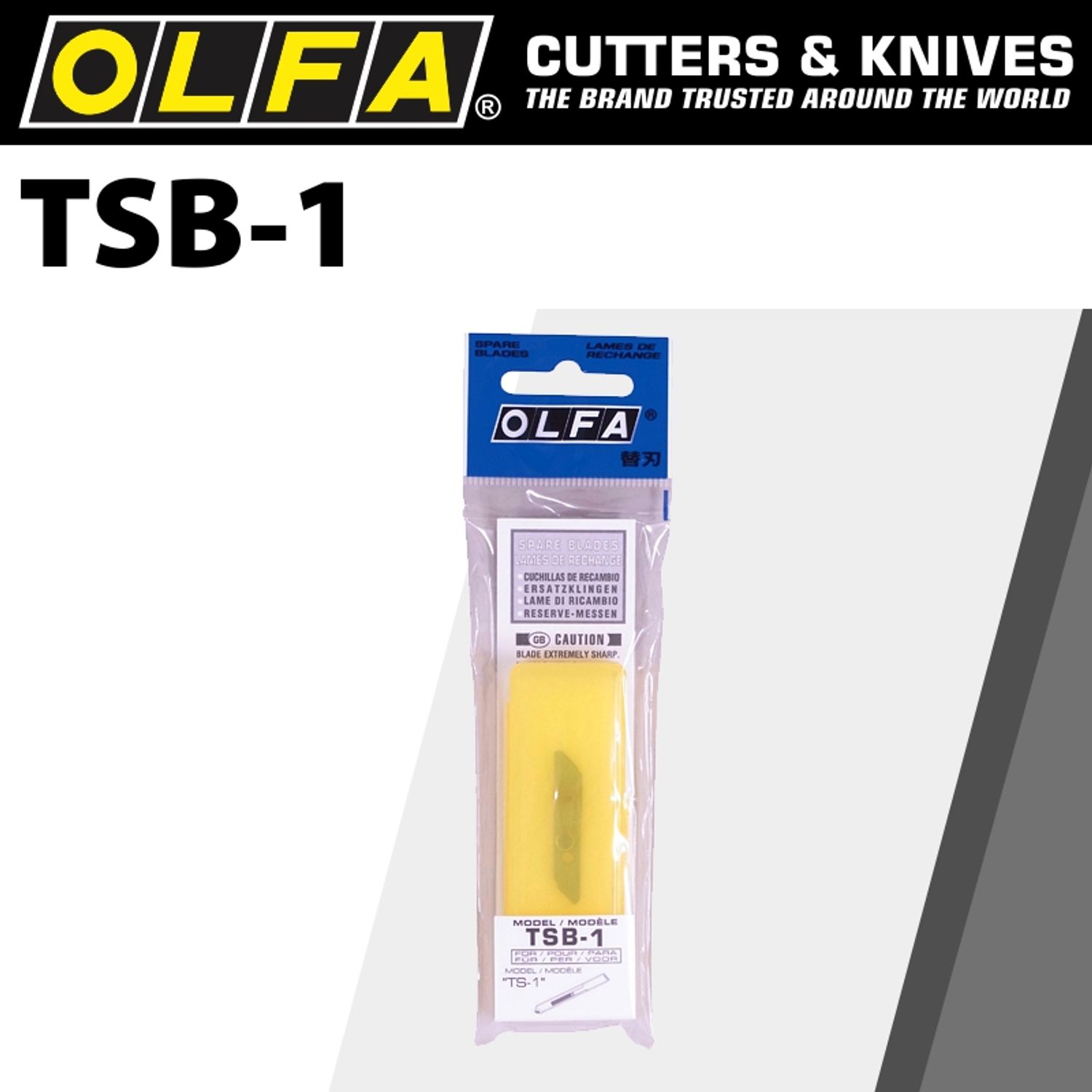 OLFA Spare Blades For Ts1 6mm (5pk)